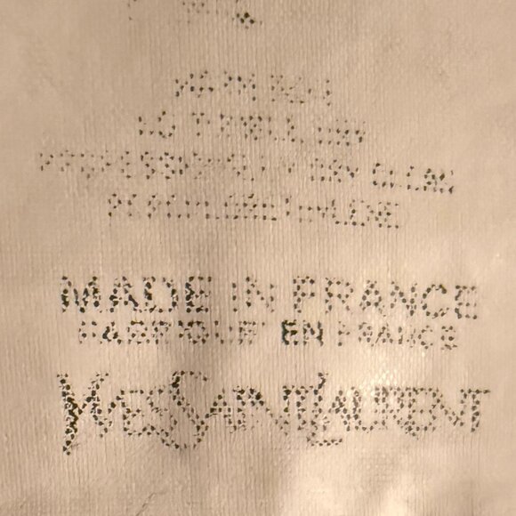 Yves Saint Laurent Ivory Cotton Dress F 42 Vintage with button skirt - Picture 12 of 14